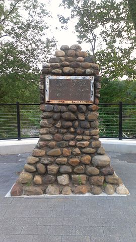 Revolutionary War Monument Post Ford at River Drive and Columbus Ave in Garfield NJ.